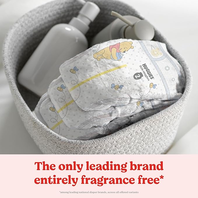 Huggies Size 4 Diapers, Little Snugglers Baby Diapers, Size 4 (22-37 lbs), 58 Count