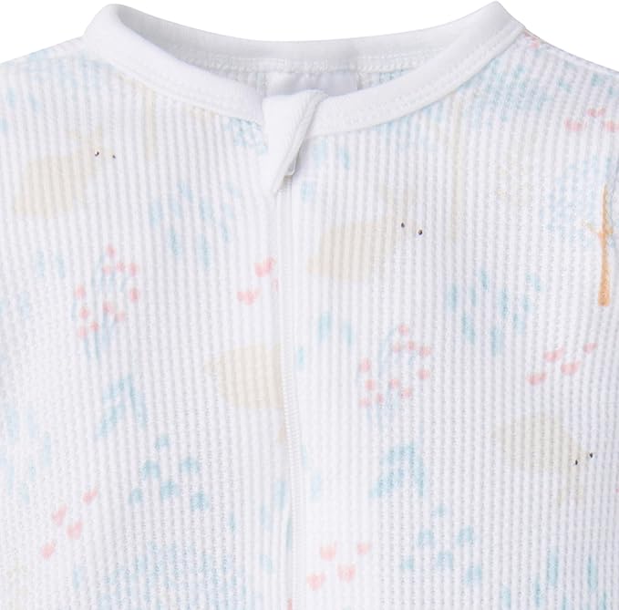 Gerber baby-girls 2-pack 2-way Zip Thermal Footed Sleep 'N Play