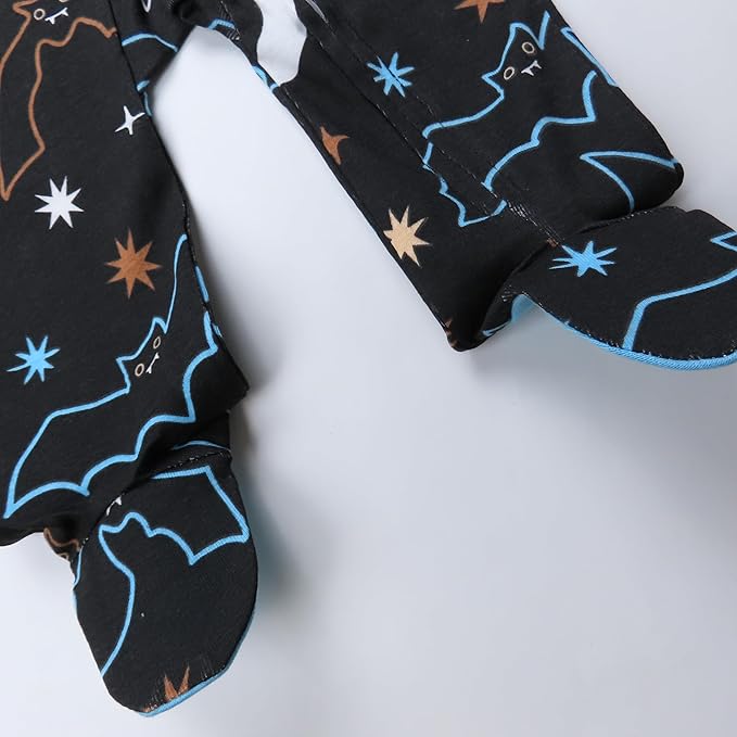 HonestBaby Baby Celebration Sleep & Play Footed One-Piece Pajama Sleeper 100% Organic Cotton