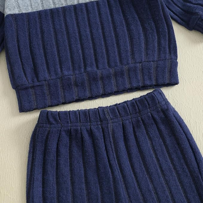 2Pcs Baby Boys Hoodie Tops Pants Set Dinosaur Deer Print Sweatsuit Fall Winter Outfits