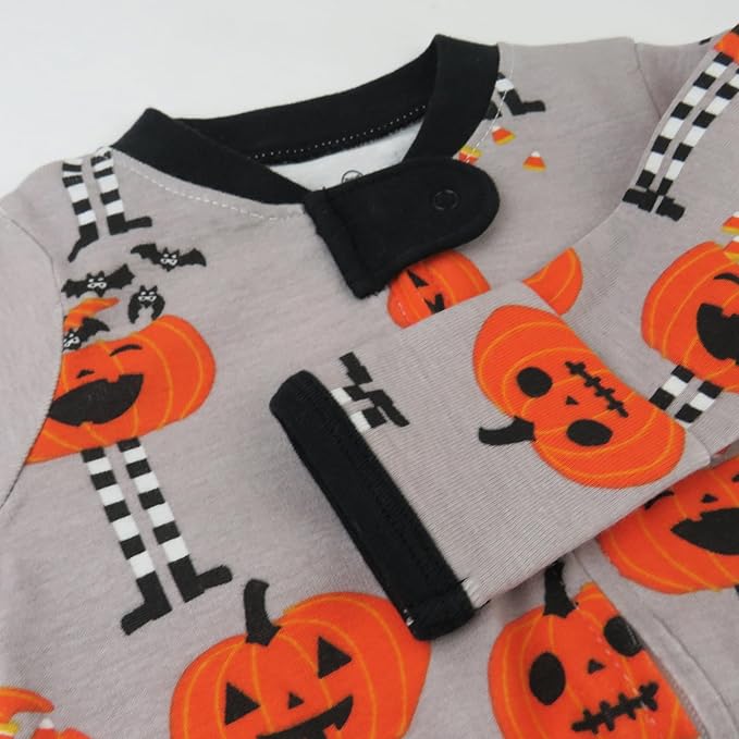 HonestBaby Baby Celebration Sleep & Play Footed One-Piece Pajama Sleeper 100% Organic Cotton