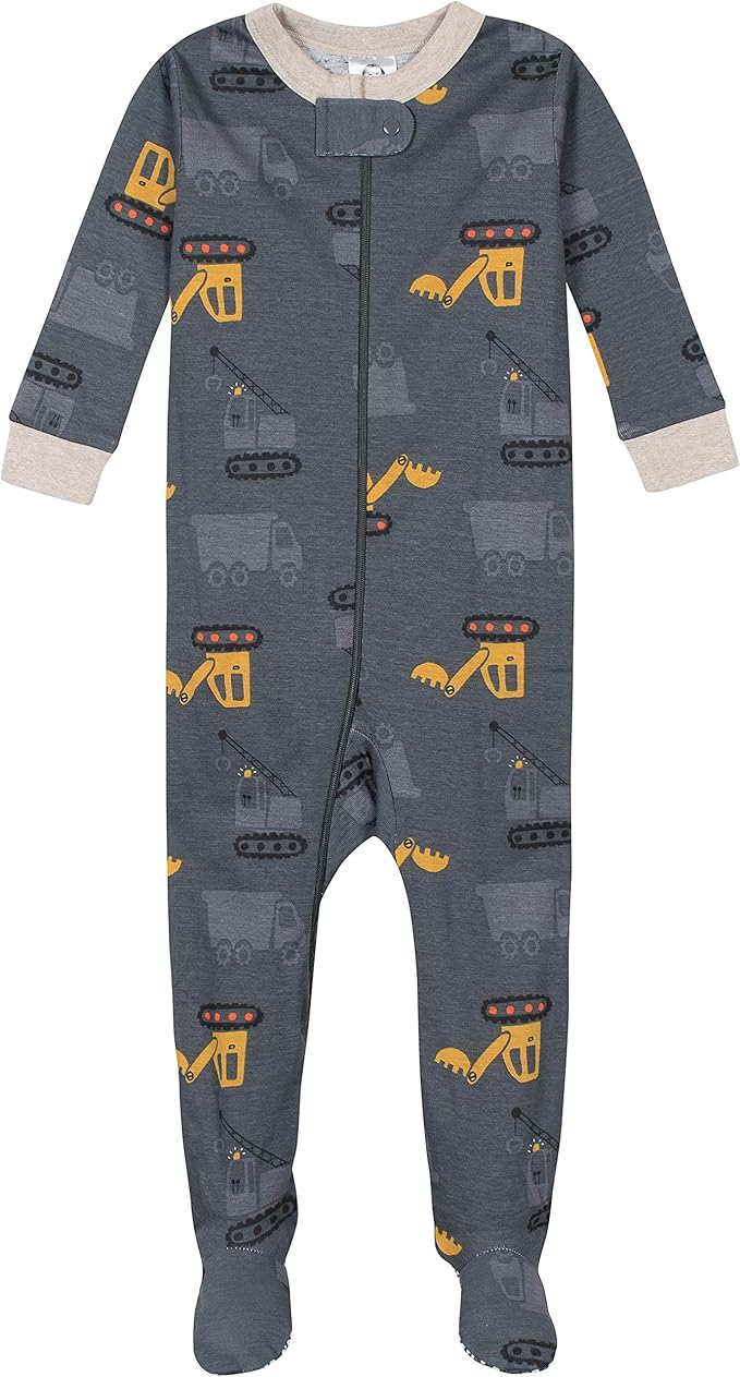 Gerber Baby Boys' 2-Pack Footed Pajamas