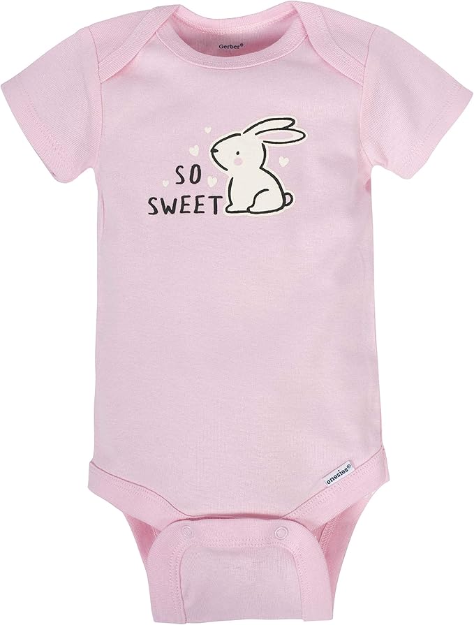 Gerber baby-girls 8-pack Short Sleeve Onesies Bodysuits