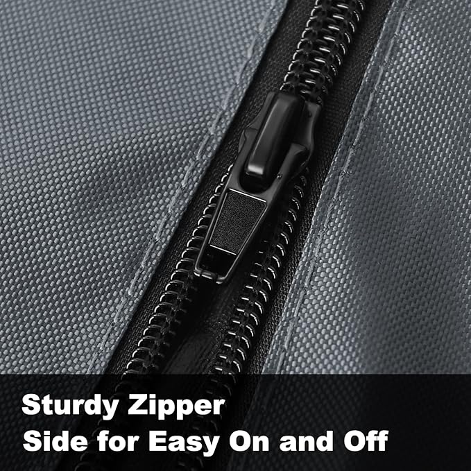 Patio Umbrella Cover, Waterproof Umbrella Covers for 7ft to 9ft Outdoor Umbrellas Market Parasol Covers with Push Rod, Gray