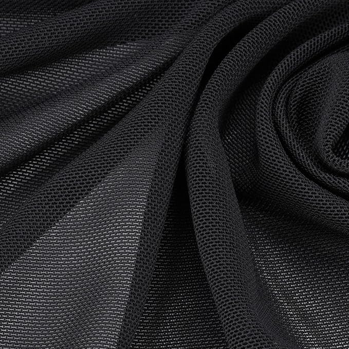 4-Sided Lightweight Elastic Mesh Sunshade Fence Compatible for Wonderfold W4/W2 Wagon Stroller All Models,Not Obstructing Vision Sunshade Net (Black)