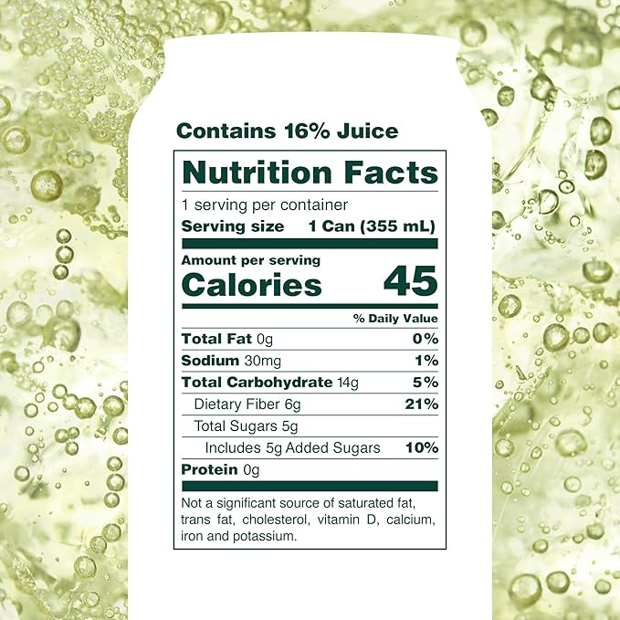 OLIPOP Prebiotic Soda Pop, Lemon Lime, Pantry Pack Packed with Prebiotics, Fiber, and Botanicals, Gluten Free, Vegan, GMO Free, 12oz (12-Cans)