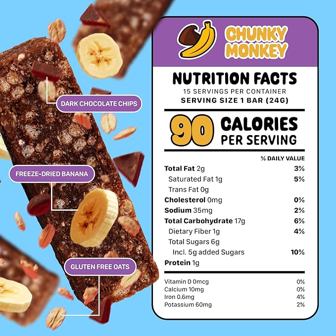 Snakkidz Organic Chewy Granola Bar, Allergen Free, Made with Avocado Oil, Low Sugar (45 Bars, Variety)