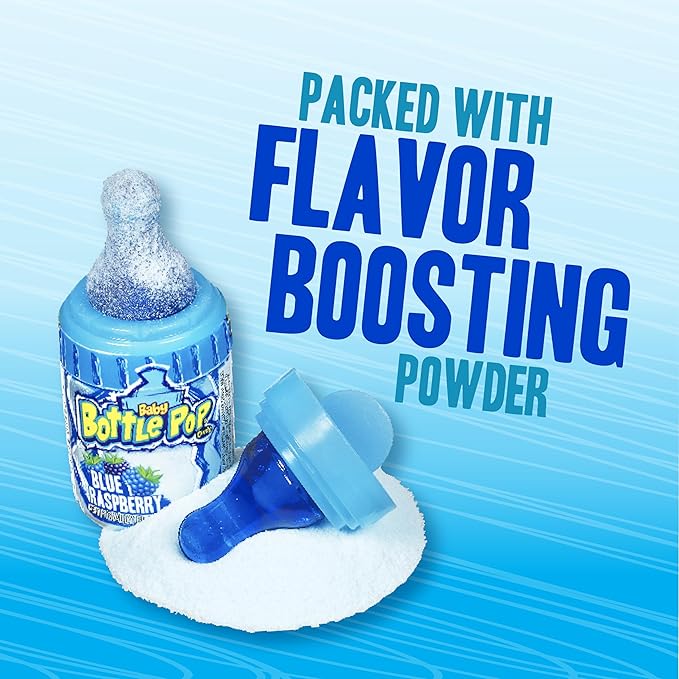 Baby Bottle Pop Candy Lollipops Variety Party Pack - 10 Count Suckers w/ Powdered Dip in Assorted Fruity Flavors - Bulk Candy for Party Favors, Goodie Bags, Birthdays, Baby Showers