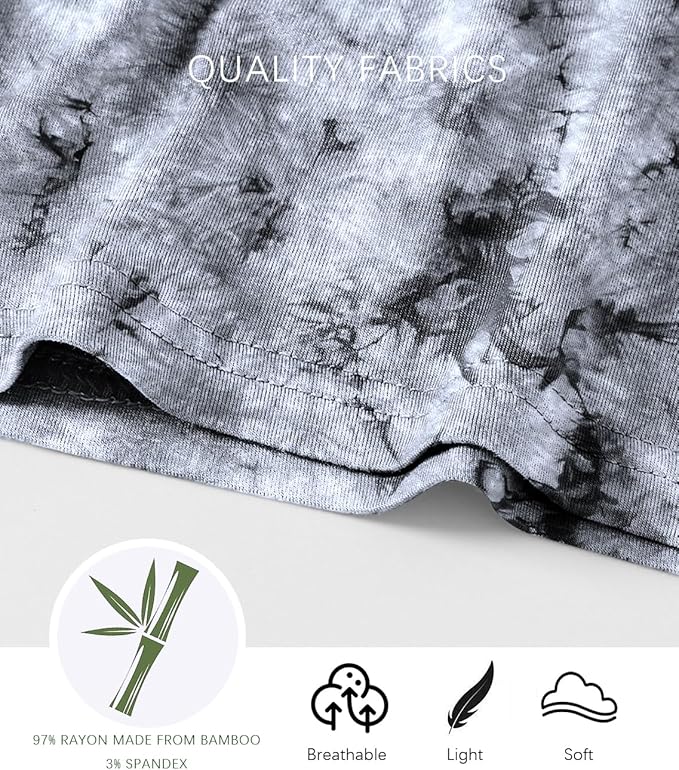 Jimonda Baby/Toddler Soft Sleepwear Short sleeve Kids Cool Pajama Outdoor 2-Piece Shirt&Shorts Casual sets Tie Dye PJ