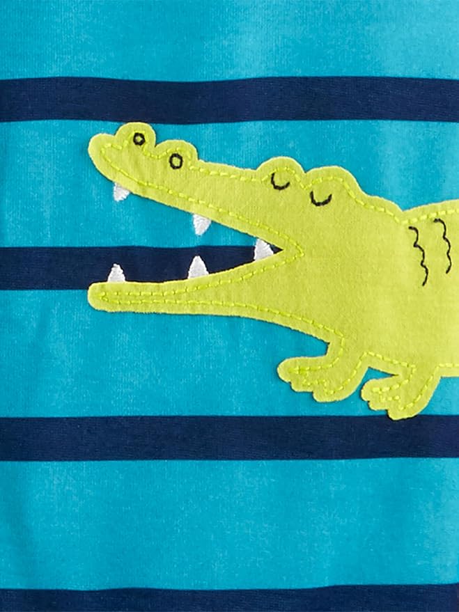 Simple Joys by Carter's Toddlers and Baby Boys' Loose-Fit Polyester Jersey Footed Pajamas, Pack of 3