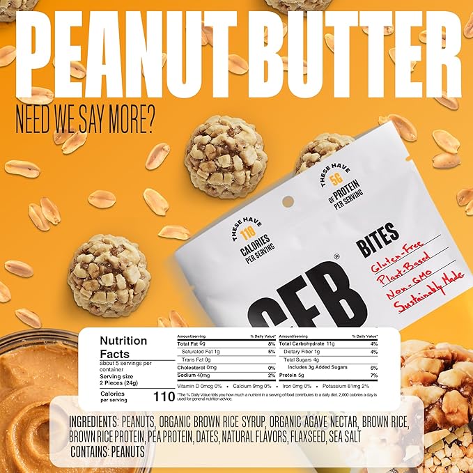 The GFB Variety Pack Protein Bites - Gluten Free, Plant Based, Non GMO, Sustainably Made – Ridiculously Tasty, Healthy, Vegan, Protein Energy Balls, 4 oz (4 Count)