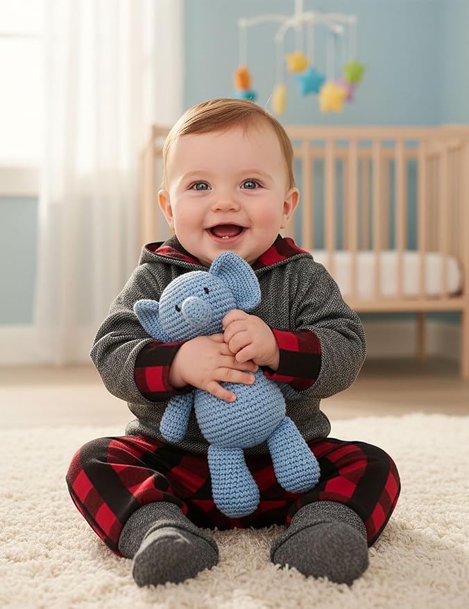 Fommy Newborn Baby Boy Clothes Plaid Letter Print Long Sleeve Hoodies + Long Pants 2PCS Fall Winter Outfits Set