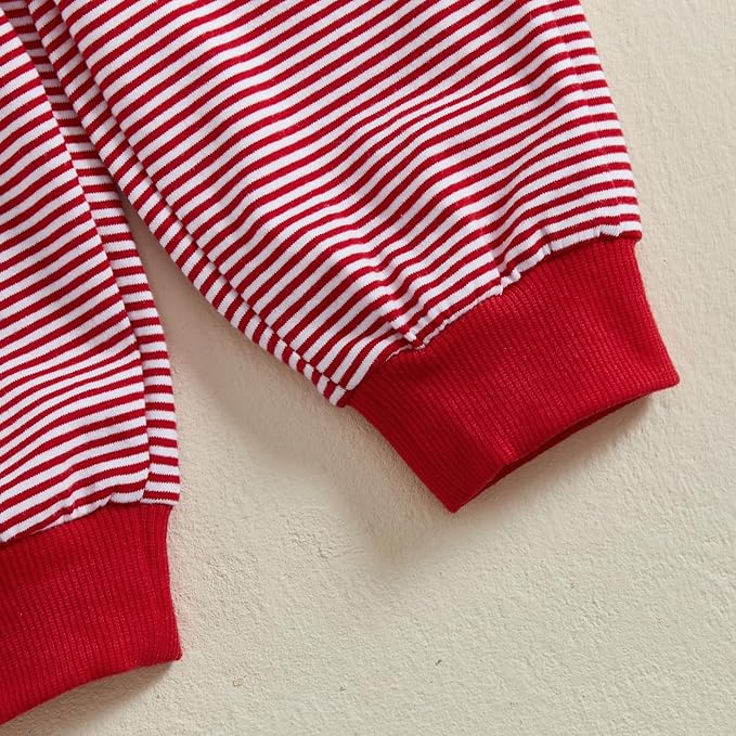 CIYCUIT Toddler Baby Boy Outfits Striped Sweatshirt Pants Clothes Set