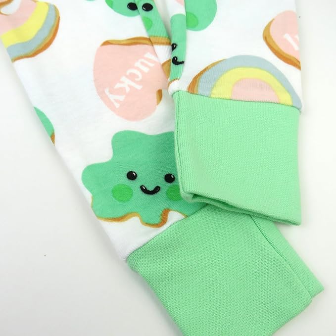 HonestBaby unisex-baby Celebration 2-piece Pajamas Sleepwear Pjs 100% Organic Cotton for Baby, Toddler, Kids