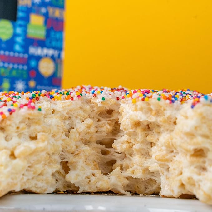 SendaCake Birthday Billionaire Box, Ready to Gift, No Assembly Required - with Music, Sweet Caramels & Delicious 3" Rainbow Sprinkle Dots Cake for Delivery - Gift for Women, Men, Sister, Mom, Dad, Best Friend, Adults, Kids