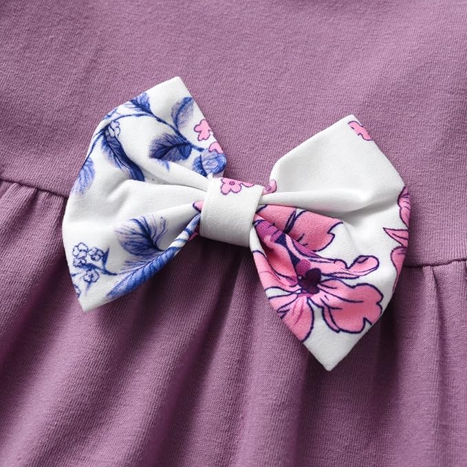 3PCS Baby Girl Clothes Ruffle Floral Shirt Tops Pants Headband Outfit Sets