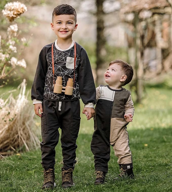 Burt's Bees Baby Boys' 100% Organic One-Piece Long Sleeve Coverall