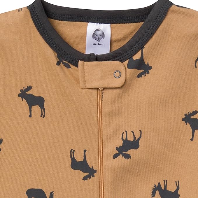 Gerber baby-boys Baby-boys 4-pack Footed Pajamas