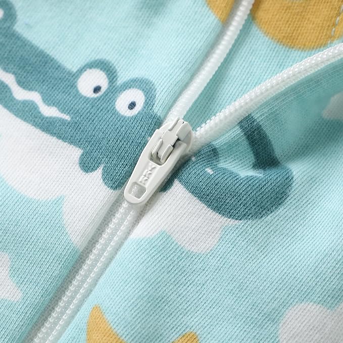 Owlivia Baby Boy Romper, Unisex Short-sleeve Summer Outfit, 100% Organic Cotton Girl One-Piece Jumpsuit