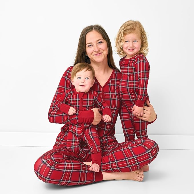 Little Sleepies Two-Piece Pajama Set for Boys & Girls, Soft Viscose from Bamboo Toddler Pajamas for Kids, Family Matching PJs