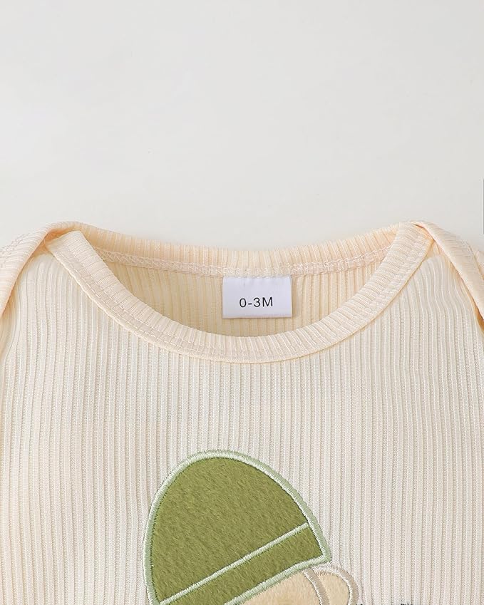 SUNNY PIGGY Baby Boy Clothes Newborn Infant Boys Outfits Romper Hat Pants 3PC Set 0-3 3-6 6-12 12-18 Month Clothing Gift