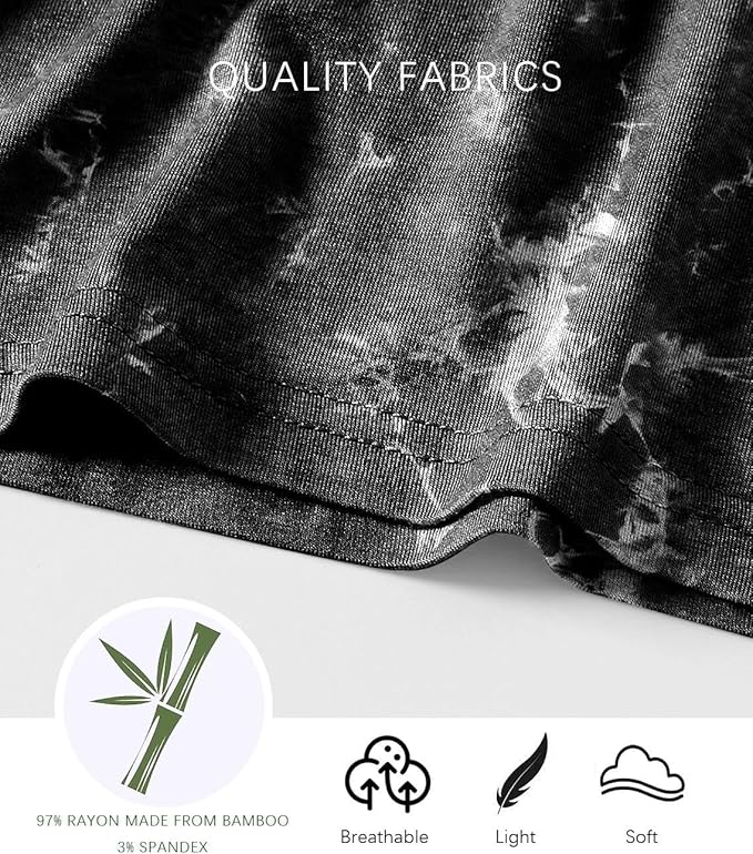 Jimonda Kids Soft Rayon From Bamboo Sleepwear Short Sleeve Boys Girls Pajama Outdoor 4-Piece tops&shorts Casual sets Tie PJ