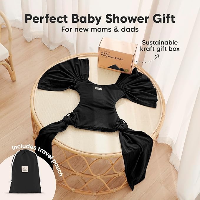 KeaBabies Baby Wrap Carrier Ring Sling - Easy to Wear, Adjustable D-Lite Baby Carrier Newborn to Toddler, Infant Carrying Shirt, Hands Free Bonding, Breathable Fabric Wearing Wrap (Peacock Green)