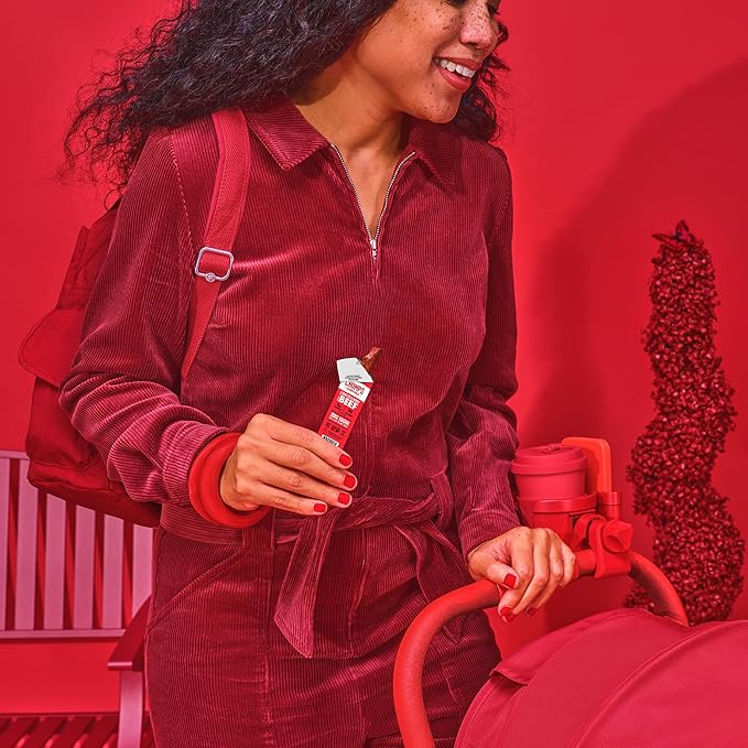 Chomps Snack Size Grass-Fed Original Beef Jerky Snack Sticks 0.5oz 24-Pack - Keto, Paleo, Whole30, 4g Lean Meat Protein, Gluten-Free, Zero Sugar Food, Non-GMO Chomplings