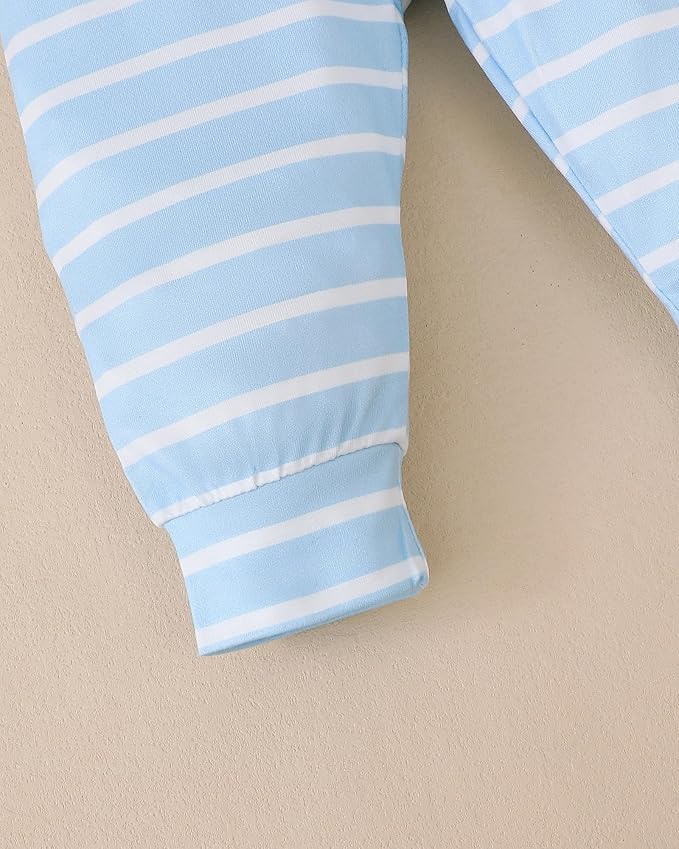 SUNNY PIGGY Baby Boy Clothes Newborn Infant Boys Outfits Romper Hat Pants 3PC Set 0-3 3-6 6-12 12-18 Month Clothing Gift