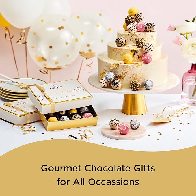 Godiva Chocolatier Birthday Truffles Assorted Chocolate Gift Box, 12 pc.