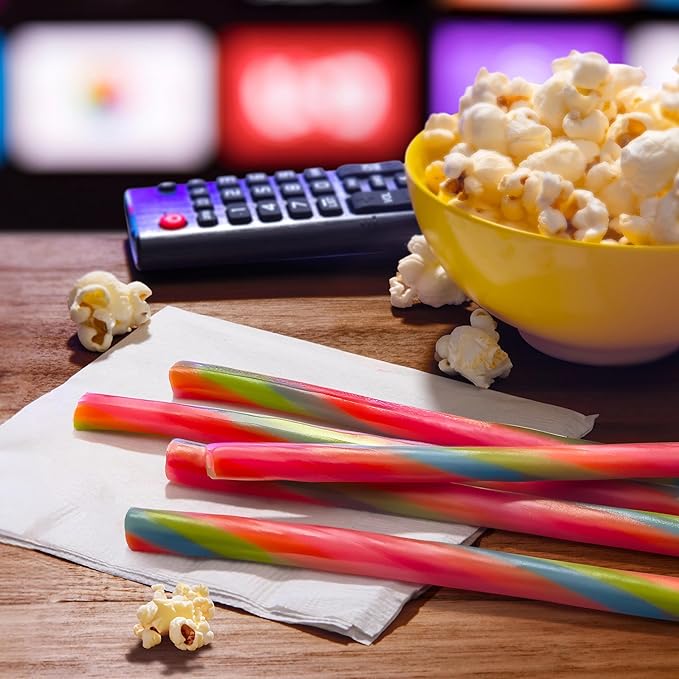 SweeTARTS Ropes, Candy, Twisted Rainbow Punch, Soft and Chewy, 3.5 oz, 12 count