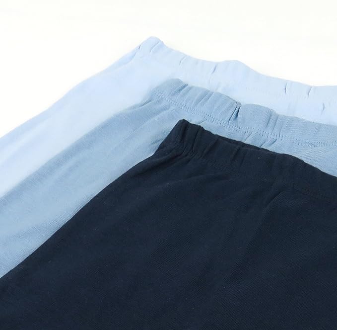 HonestBaby Unisex-Baby Multipack Harem Pants Roomy Fit Pull on Bottoms 100% Organic Cotton for Baby Boys, Girls