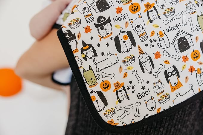 Baby Burp Cloth Large 21''x10'' Size Premium Absorbent Triple Layer 3-Pack Gift Set"Bones" by Copper Pearl