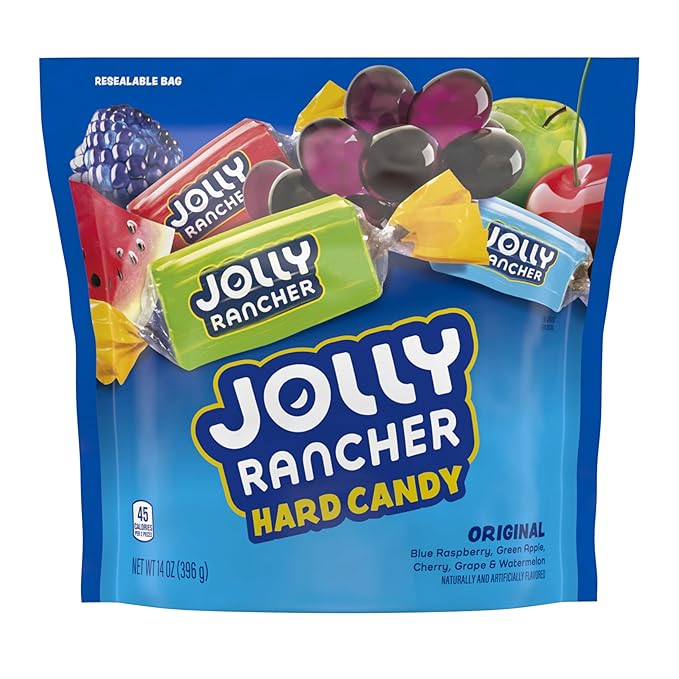 JOLLY RANCHER Assorted Fruit Flavored Hard Candy Resealable Bag, 14 oz