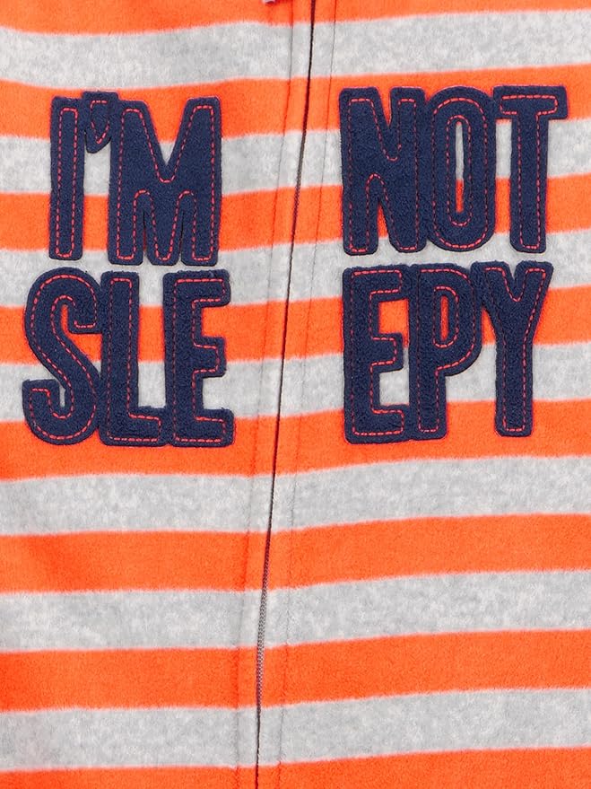 Simple Joys by Carter's Toddlers and Baby Boys' Loose-Fit Flame Resistant Fleece Footed Pajamas, Pack of 3