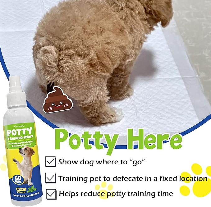 Dog Potty Training Spray Set, Indoor & Outdoor Potty Training for Dogs & Puppies, Stops Urination & Marking, Puppy Essentials (5.75 fl.oz)