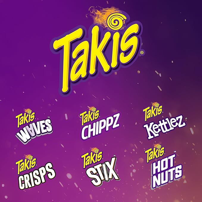 Takis Blue Heat Mini 25 pc / 1.23 oz Bite Size Multipack, Hot Chili Pepper Flavored Extreme Spicy Rolled Tortilla Chips (Pack of 2)