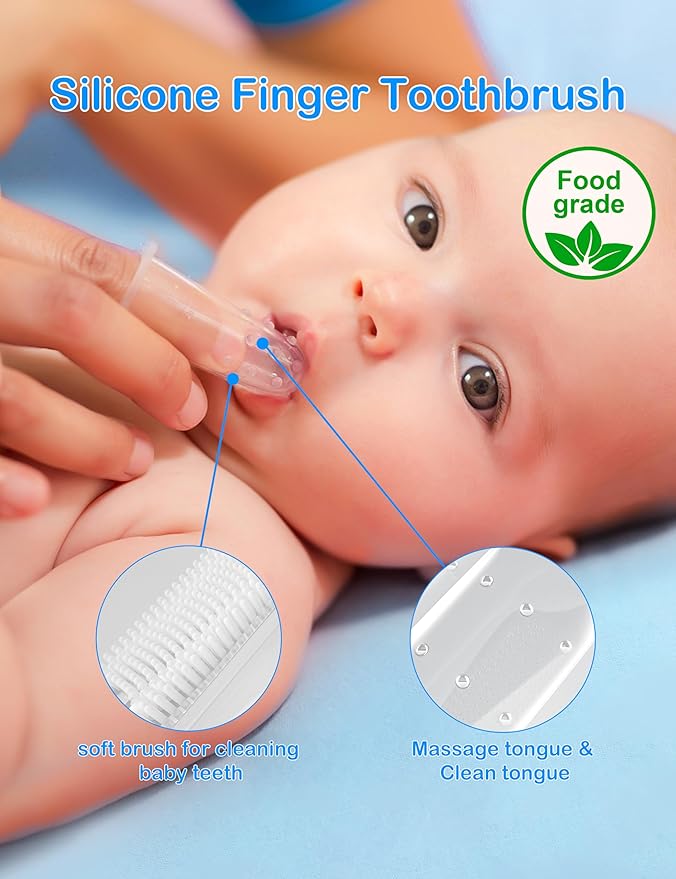 OTTOLIVES Baby Healthcare and Grooming Kit, 15 in 1 Baby Shower Gifts with Nail File, Hair Brush Comb, Toothbrush, Nasal Aspirator, Baby Essentials Kit for Newborn Infant Girls Boys (Blue)