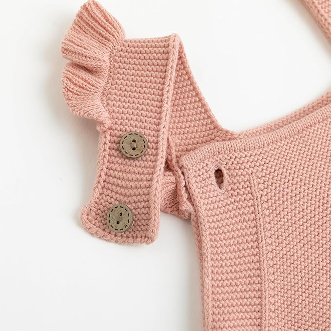 Simplee kids Baby Girls Sunflower Knit Rompers Knit Clothes for Newborn Baby Girls