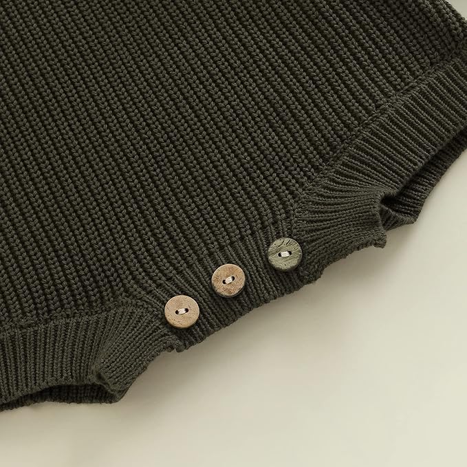 FYBITBO Baby Girl Boy Sweater Knit Oversized Pullover Sweatshirt Romper Onesie Warm Fall Winter Clothes Outfit Newborn