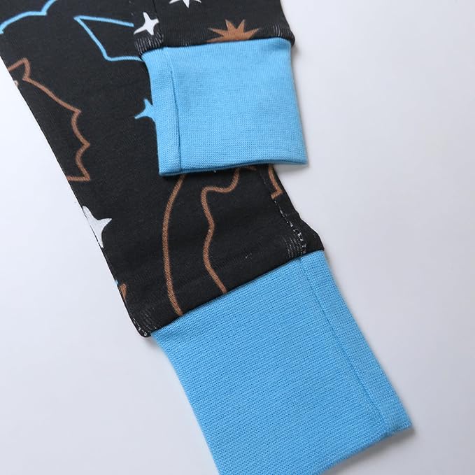 HonestBaby unisex-baby Celebration 2-piece Pajamas Sleepwear Pjs 100% Organic Cotton for Baby, Toddler, Kids