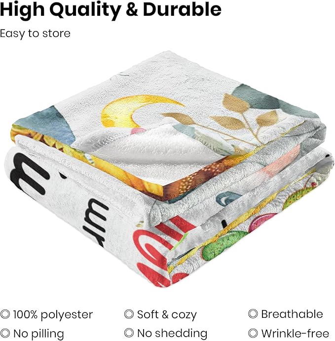 Pregnancy Gifts for Mommy - Mom to Be Gift, First Time Moms Gift, Promoted to Mom Gifts - Super Soft Flannel Throw Blanket 60"×50"