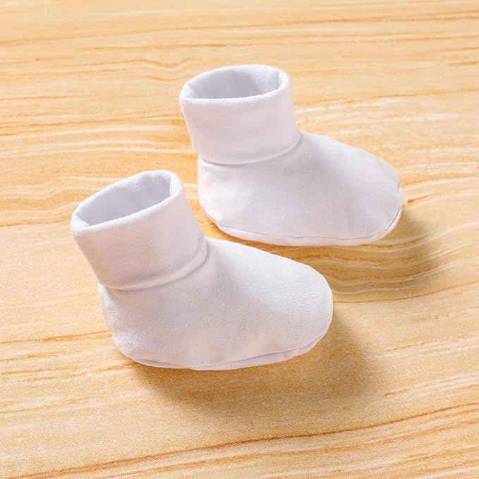 Sinhoon Newborn Baby Girl Romper Infant Letter Print Bodysuit Jumpsuit+Hat+Gloves+Socks 4Pcs Coming Home Clothes Outfit