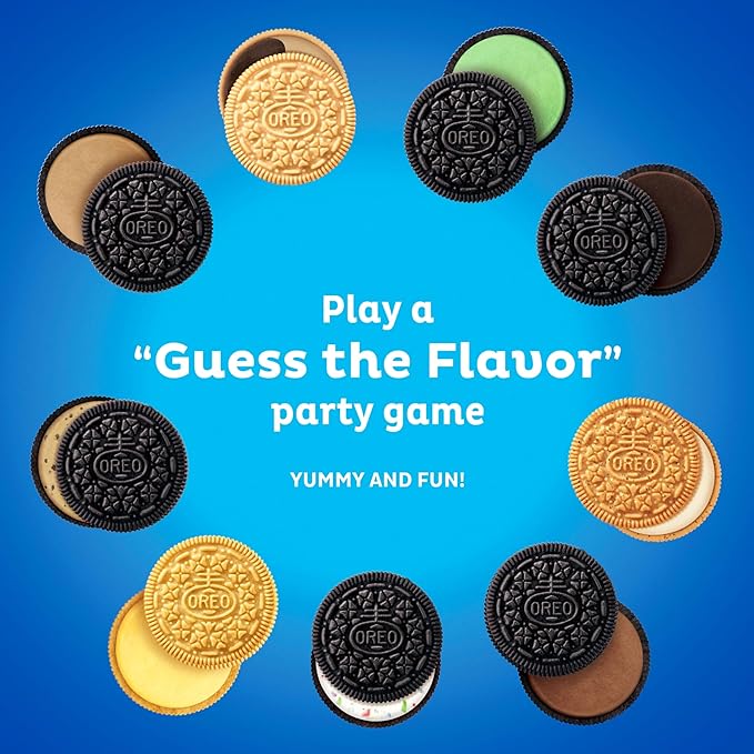 OREO Birthday Cake Creme Chocolate Sandwich Cookies, Family Size, 12 - 17 oz Packs