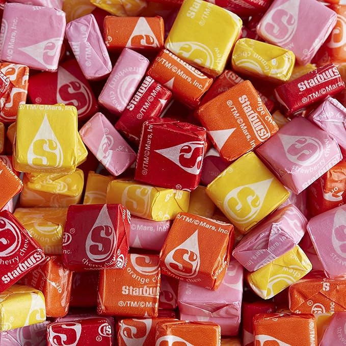 ASSORTIT X Starburst Collab Assorted Flavors Fresh Candy Bulk Wholesale Value Party Size Pack- 7.05 Pound (112.9 Ounce) (Individual Wrap Packaging Might Vary)