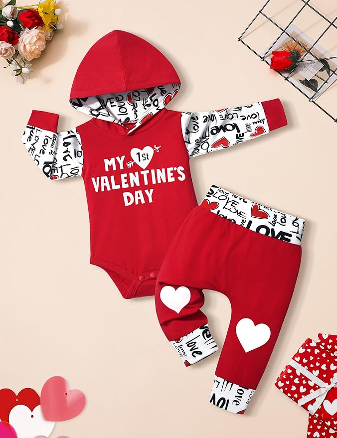 Fommy Newborn Baby Boy Clothes Plaid Letter Print Long Sleeve Hoodies + Long Pants 2PCS Fall Winter Outfits Set