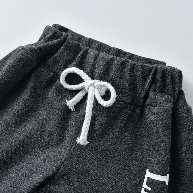 KuKitty Newborn Infant Baby Boy Clothes Long Sleeve Romper + Pants + Hat 3PCS Outfits Set