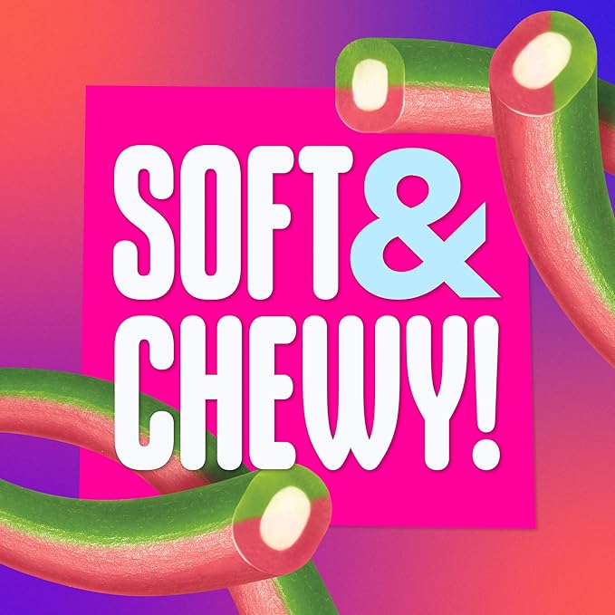 SweeTARTS Ropes, Candy, Watermelon Berry Collision, Soft and Chewy, 3.5 oz (Pack of 12)