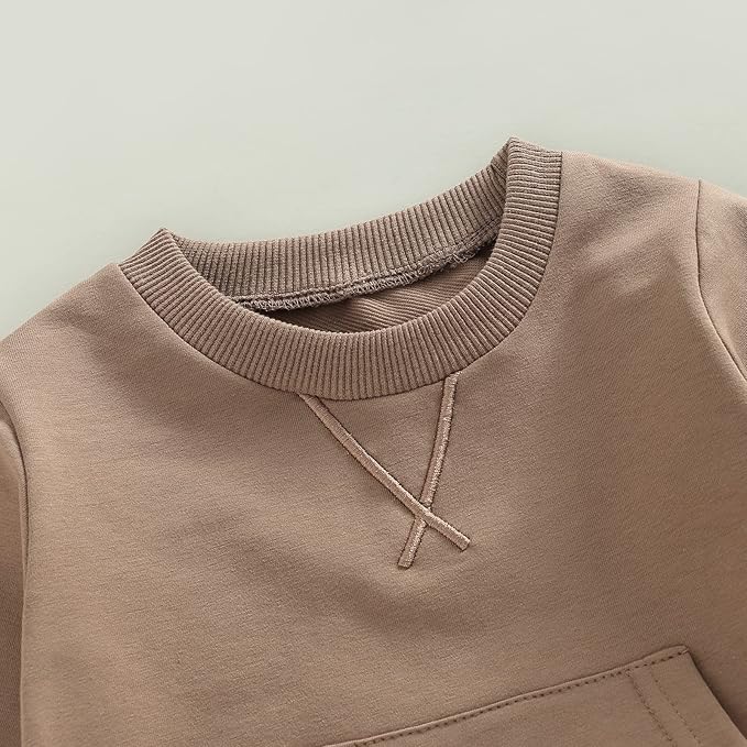 CIYCUIT Toddler Baby Boy Clothes Long Sleeve Sweatshirt Pants Set Fall Winter Outfits