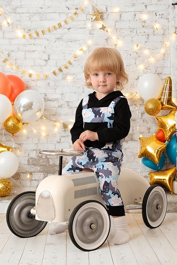 NZRVAWS Baby Boy Clothes Newborn Outfits Infant Romper Fall Winter Hoodie Pocket Pants Overalls Set NB-18M